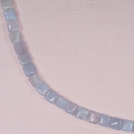 10 mm by 10 mm blue agate squares
