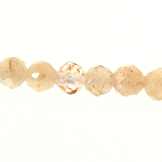 2 mm micro-faceted beach moonstone beads