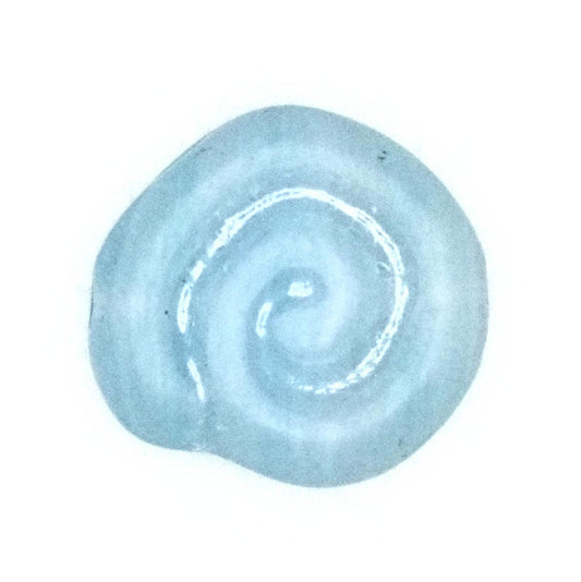 Frosted blue nautilus beads