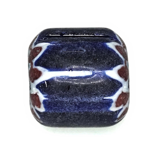 Matte mostly blue chevrons