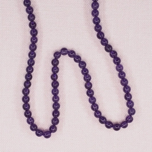 4 mm amethyst uniform round beads