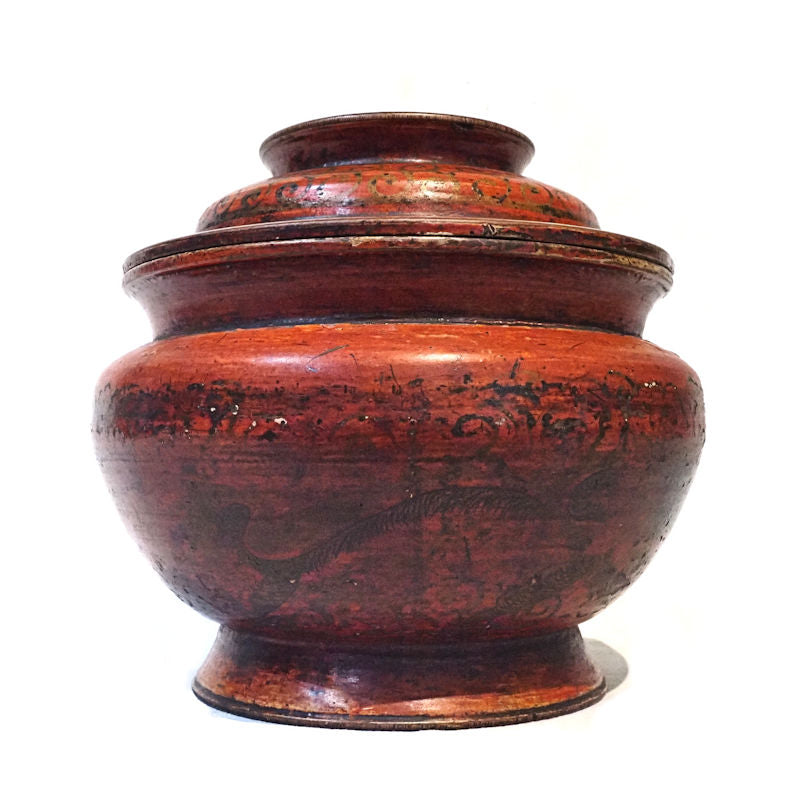 Chinese locking lid urn