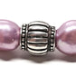 Purple and silver bracelet