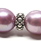 Purple and silver bracelet