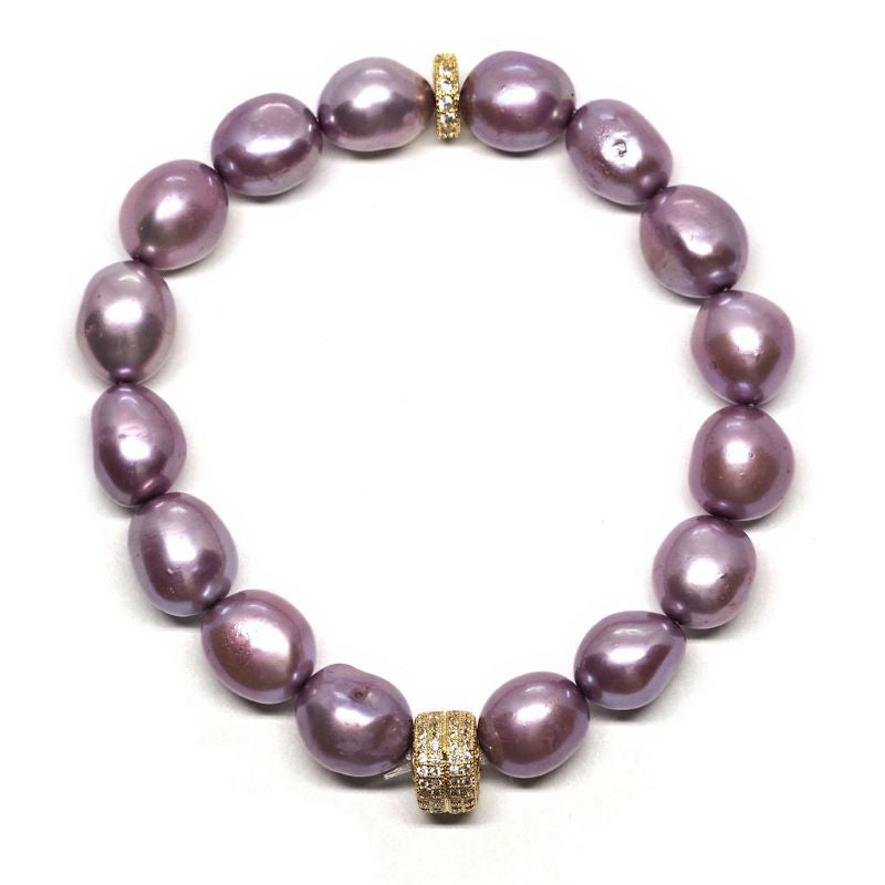Purple and gold bracelet