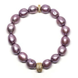 Purple and gold bracelet