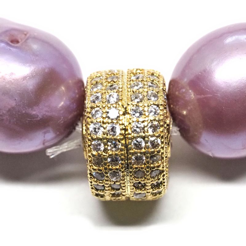 Purple and gold bracelet