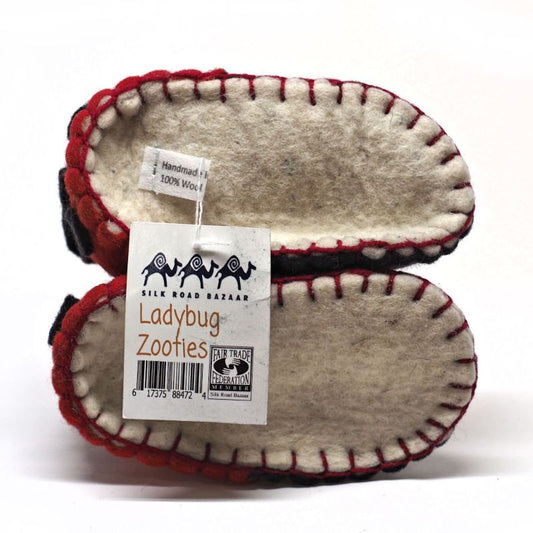 Ladybug booties