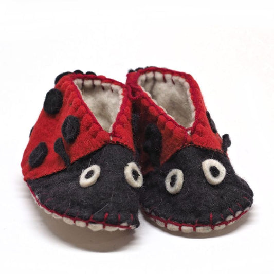 Ladybug booties