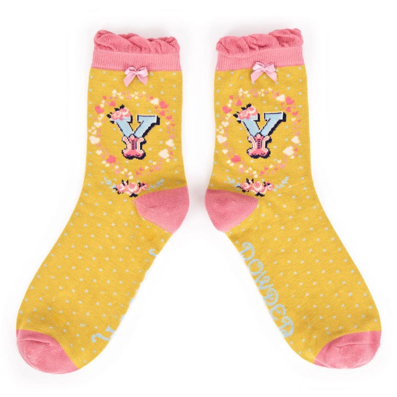 Alphabet socks - X to Z