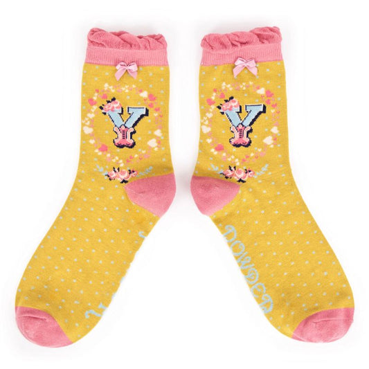 Alphabet socks - X to Z