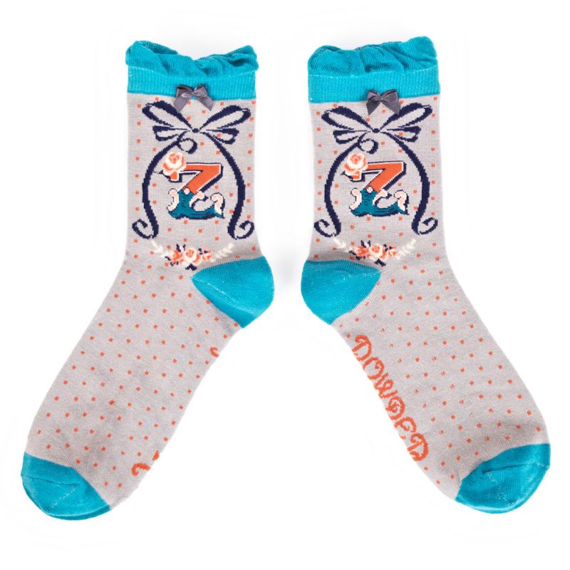 Alphabet socks - X to Z