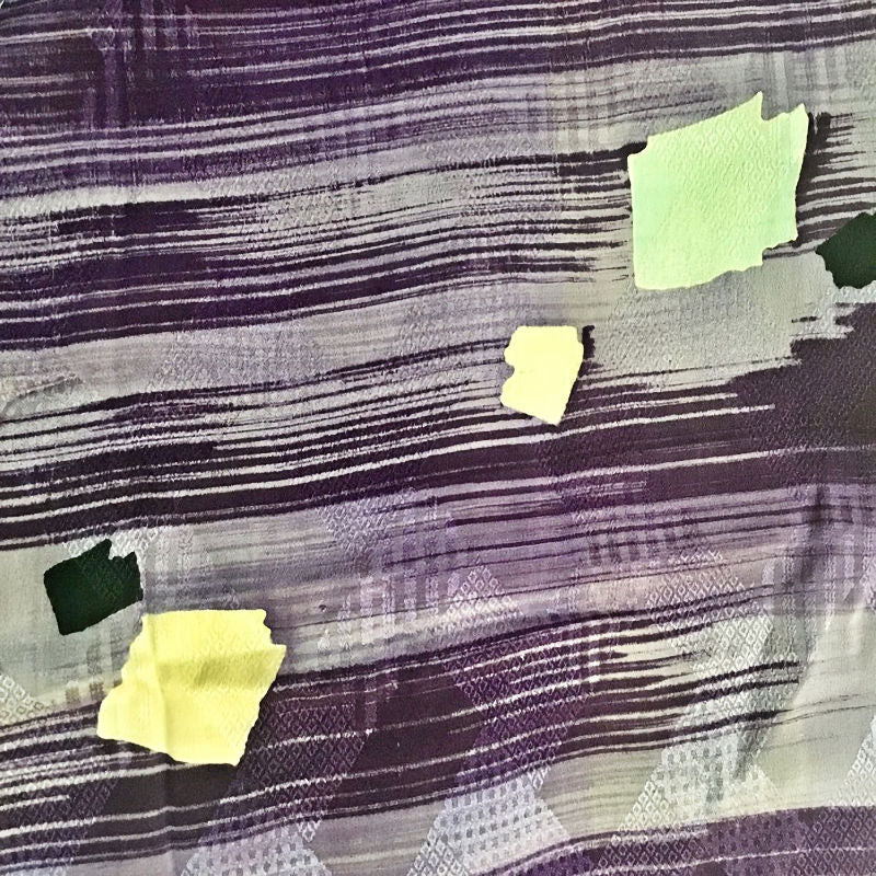 Purple stripe kimono