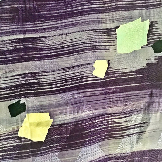 Purple stripe kimono