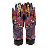 Dark purple cat gloves