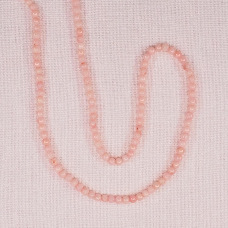 3 mm light pink coral bead