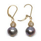 Luminous pearl earrings