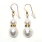 Simple pearl earrings