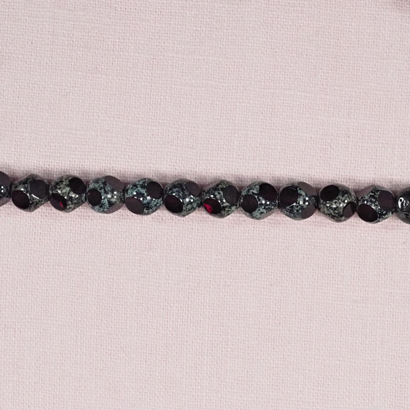 8 mm red peek-a-boo beads