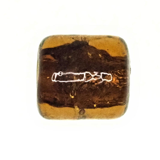 9 mm by 9 mm glass lampwork beads