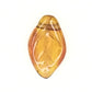 12 mm amber top-drilled leaf beads