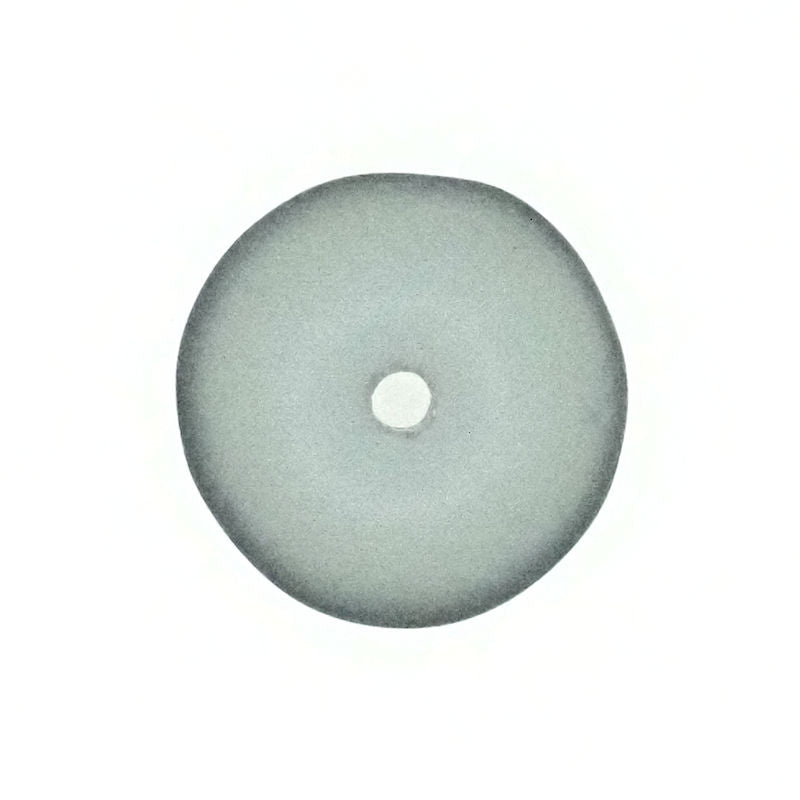 9 mm frosted blue flat rondelles