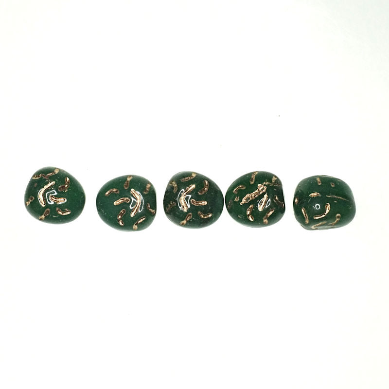 10 mm irregular round Czech glass beads