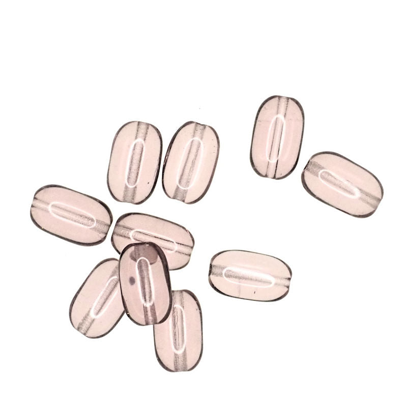11 mm light purple lozenge beads