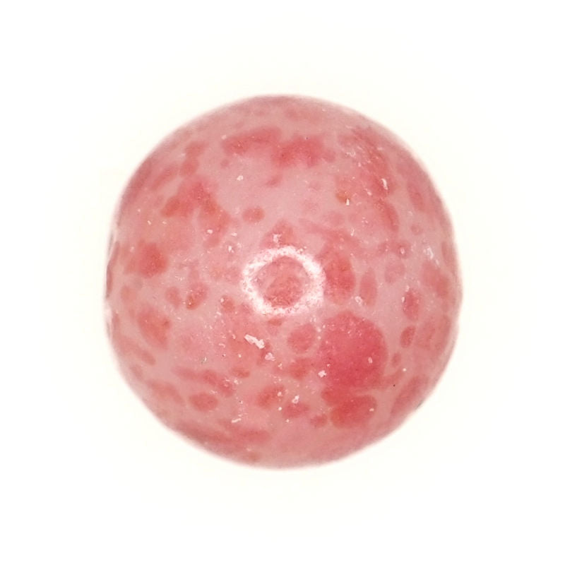 10 mm round pink Japanese glass beads