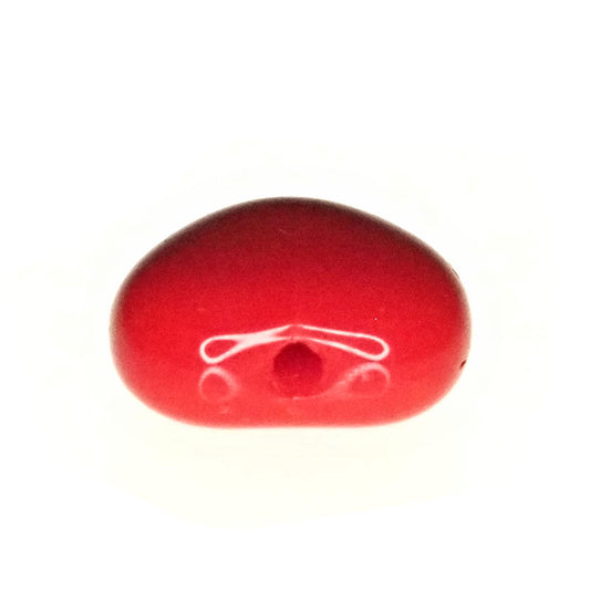 8 mm lipstick red heart beads