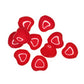 8 mm lipstick red heart beads