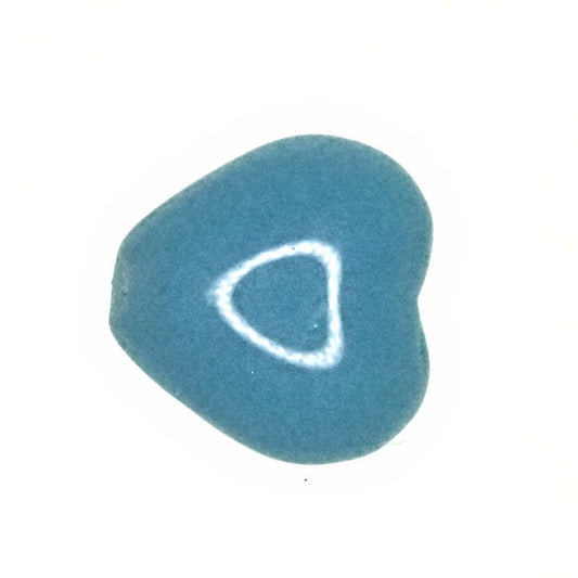 9 mm light blue heart beads