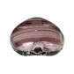 8 mm purple stripe heart beads