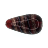 Red and gold teardrop beads