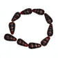 Red and gold teardrop beads