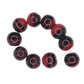 Red and black striped bead
