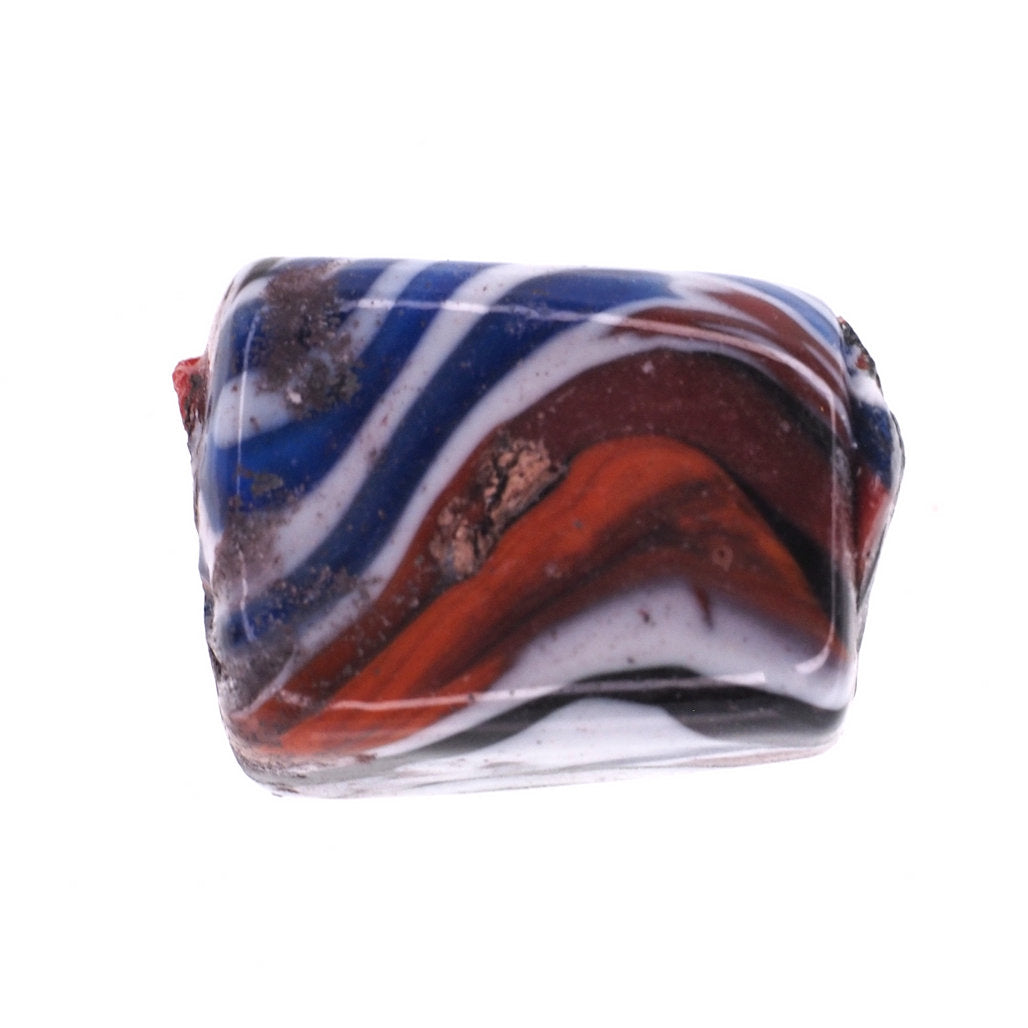 18 mm rectangle end-of-day bead