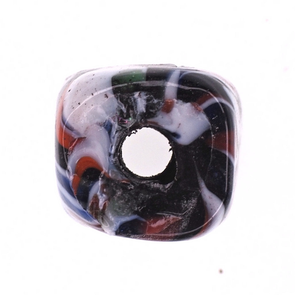18 mm rectangle end-of-day bead