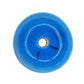 Azure blue hand wound glass round bead
