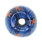 Round blue millefiori bead