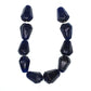 Sapphire blue hexagon drop bead
