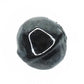 Gunmetal gray round bead