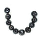 Gunmetal gray round bead