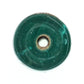 Translucent green tube bead with gold swirl