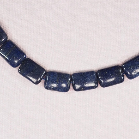 18 mm lapis rectangle beads