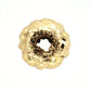 Gold-plate etched round beads