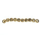 Flat 16 mm gold-plate spiral beads