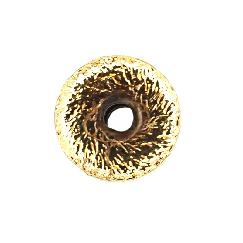 6 mm by 3 mm gold-plate rondelles