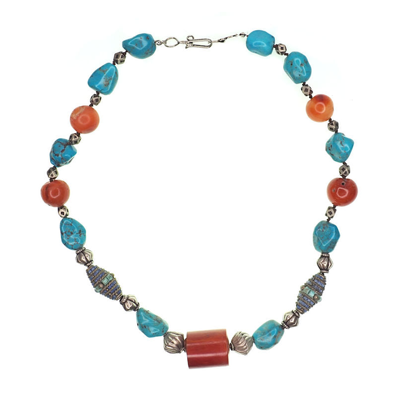 Ancient carnelian necklace
