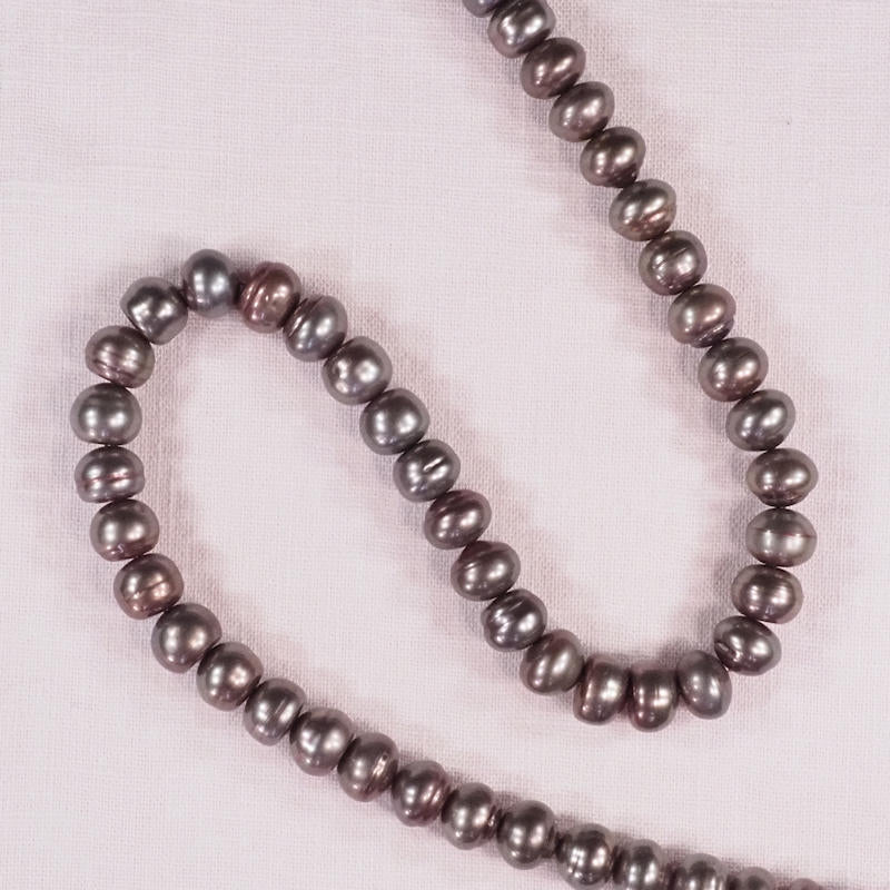 6 mm potato brown pearls